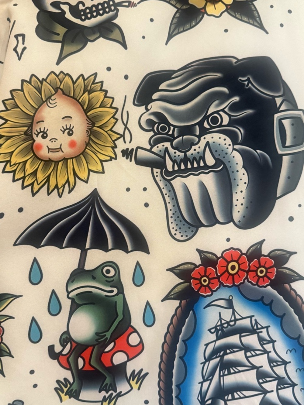 NWOT Unbranded American Traditional Tattoo Flash Art Shirt - XL - Picture 4 of 11